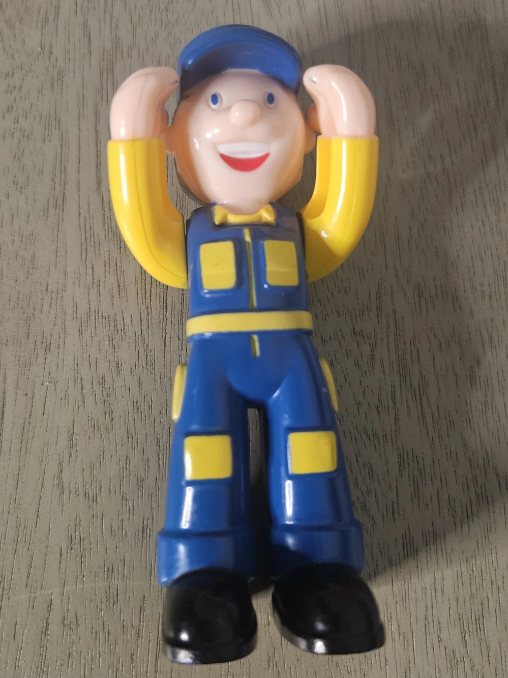 Vintage Train Conductor Toy Figure Small